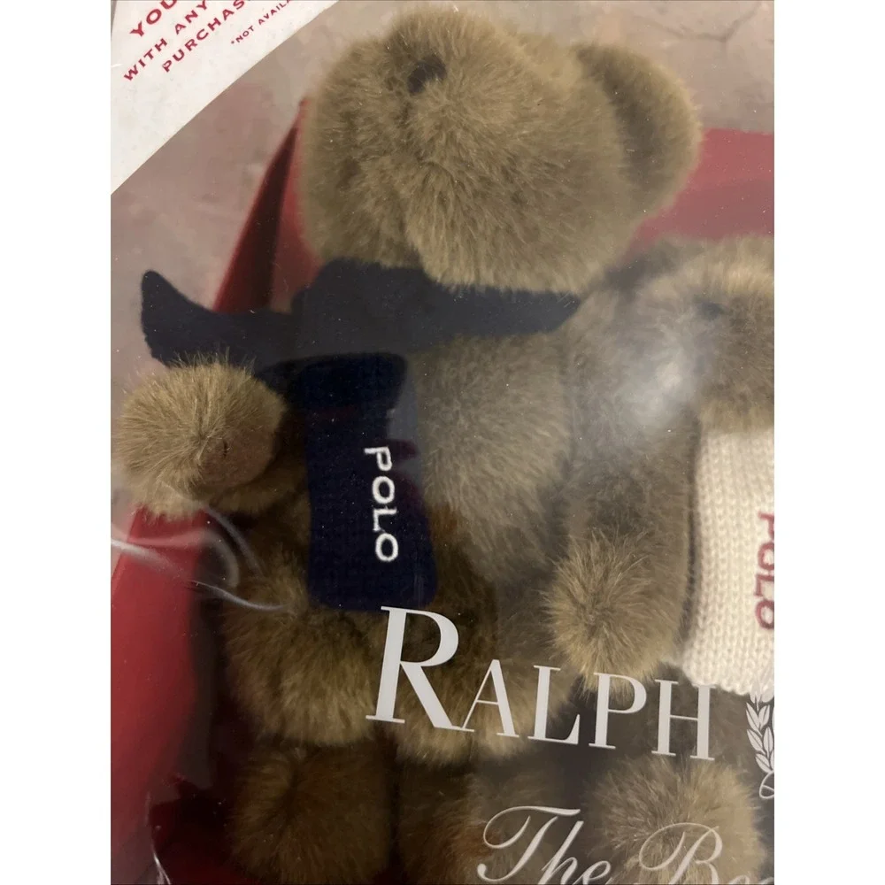 2001 Ralph Lauren POLO Plush The Bears That Care Red White Blue Sweaters